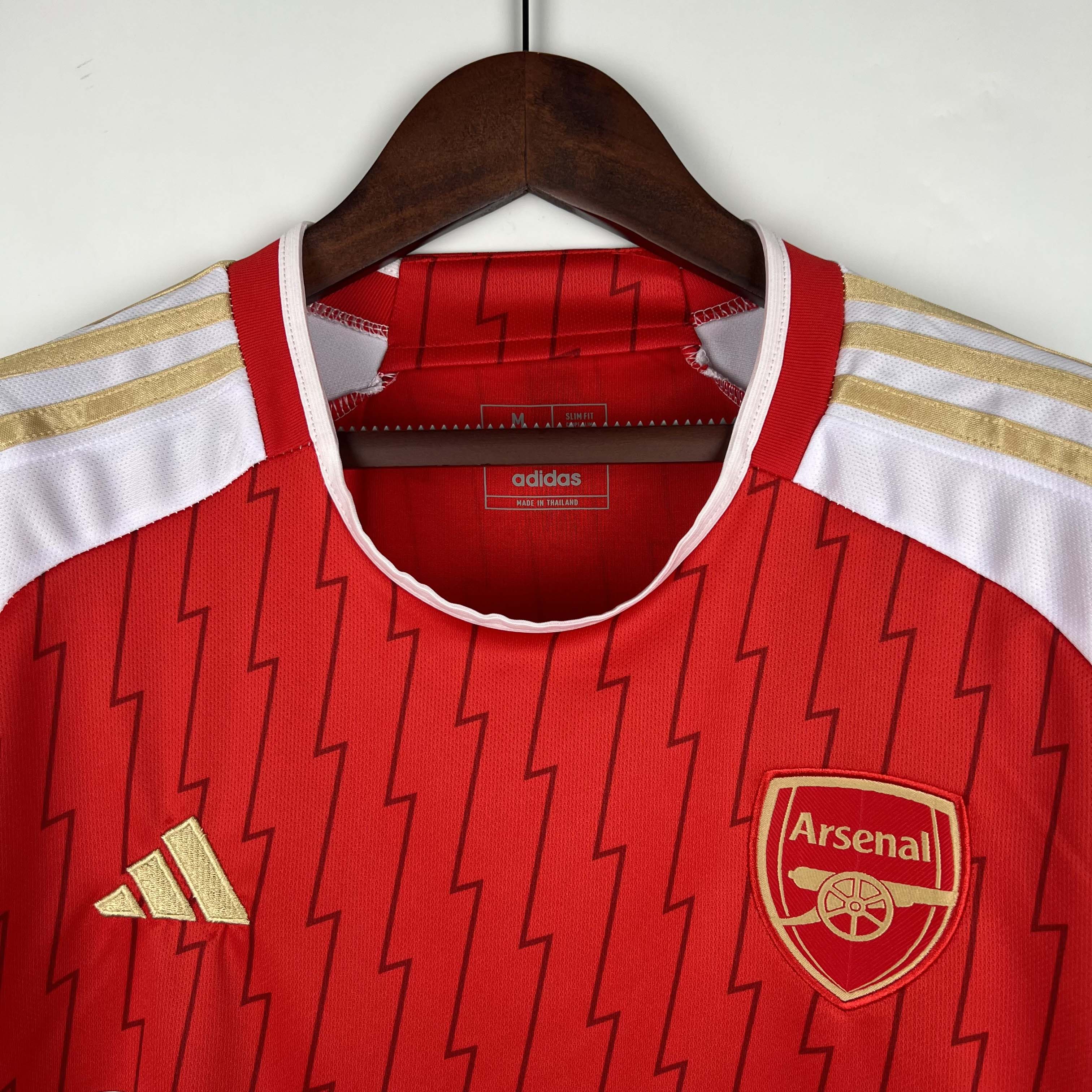 2023/2024 Long Sleeve Arsenal Home Football Shirt 1:1 Thai Quality:football jersey mysite: unitedjerseyfootball 邓江浪:football