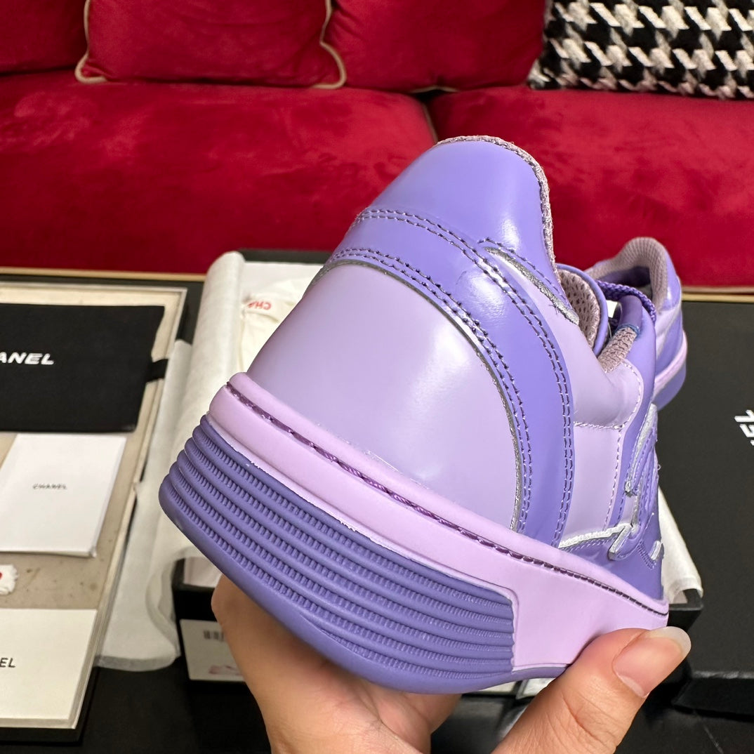 TRAINERS IN LIGHT PURPLE SHINY CALFSKIN、mysite、Cacoeks