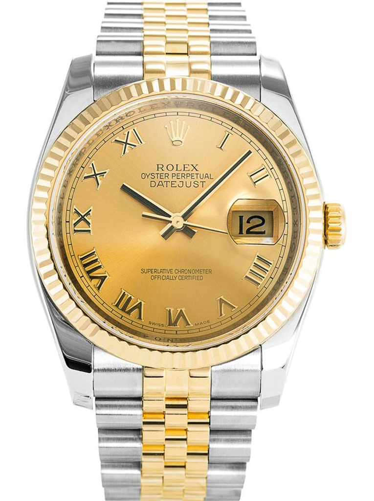 Replica Rolex Datejust 36mm Gold Dial 116233-fasswatch