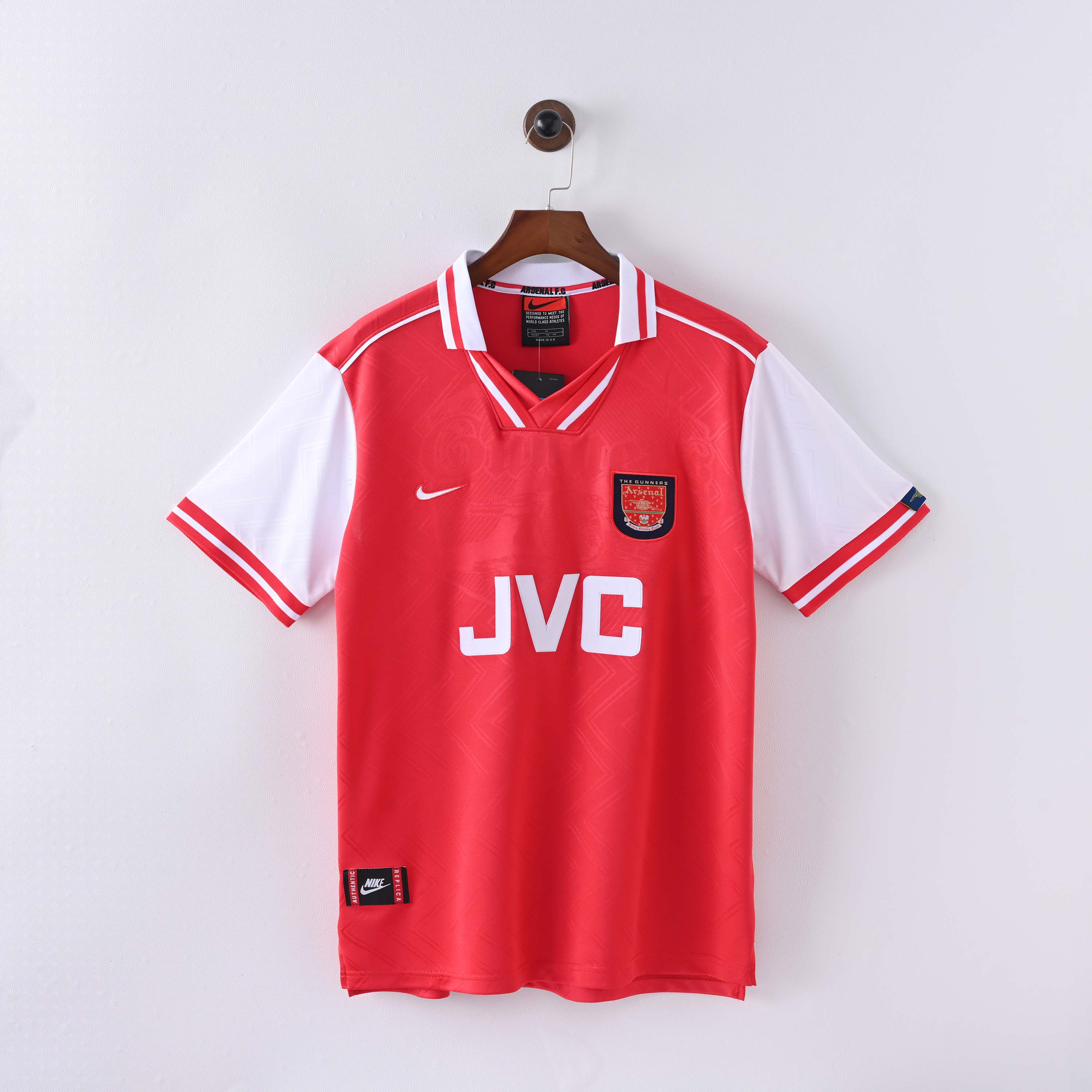 1996/1997 Retro Arsenal Home Football Shirt 1:1 Thai Quality:football jersey mysite: unitedjerseyfootball 邓江浪:football