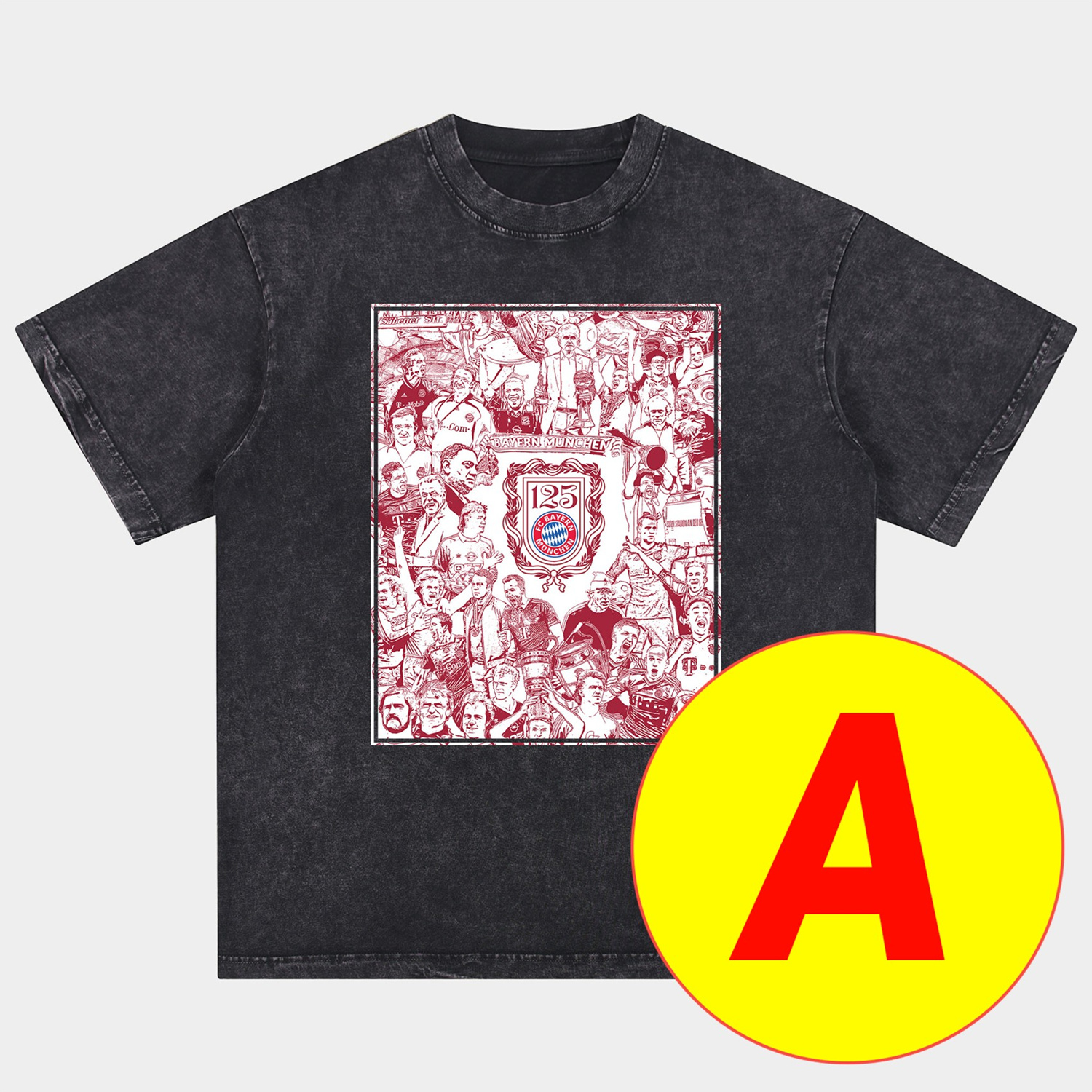 SIUjerseys-Bayern Munich Müller‘s Personal Highlights Oversized Washed T-Shirt