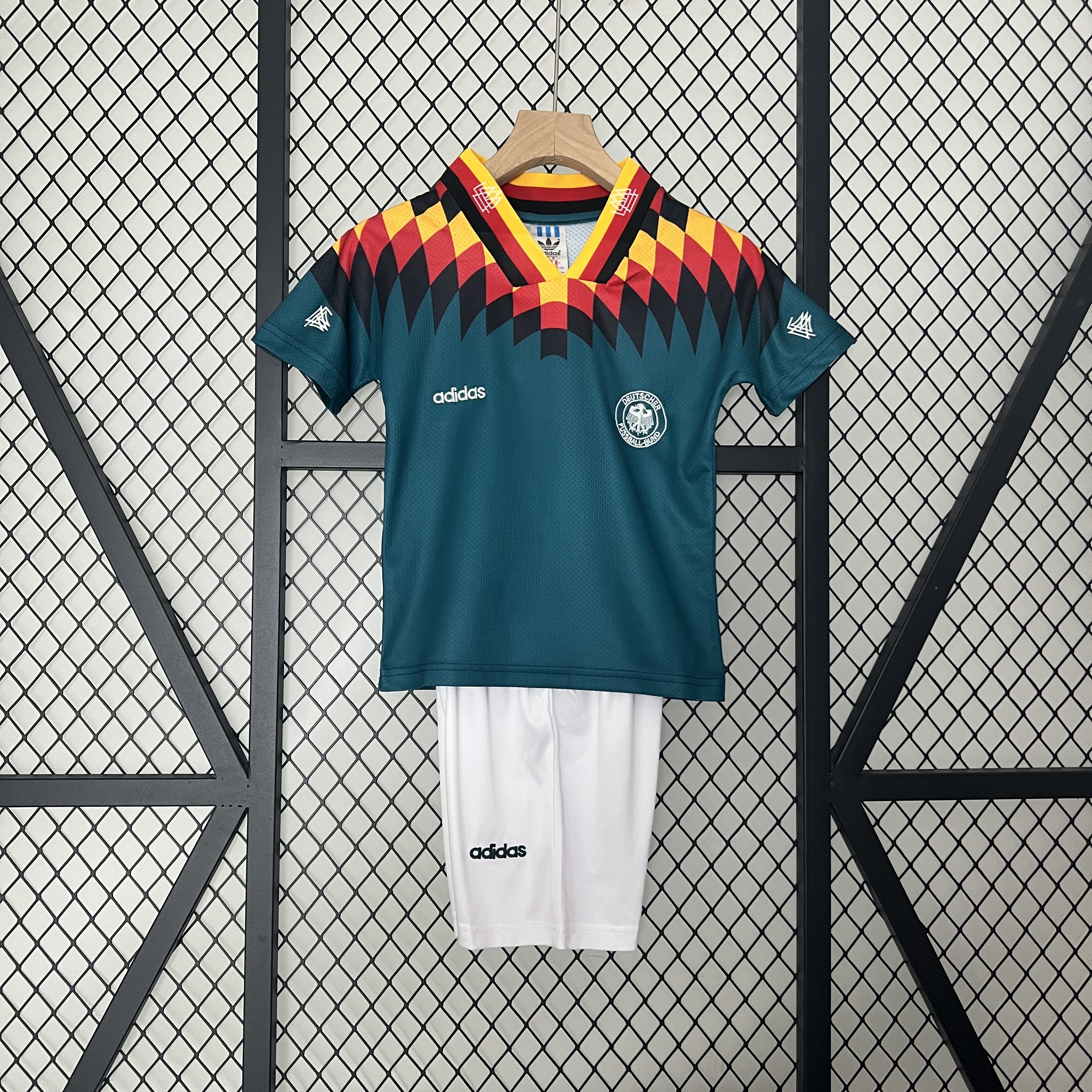 SIUjerseys-Retro Germany 1994 Away Stadium Kids Kit
