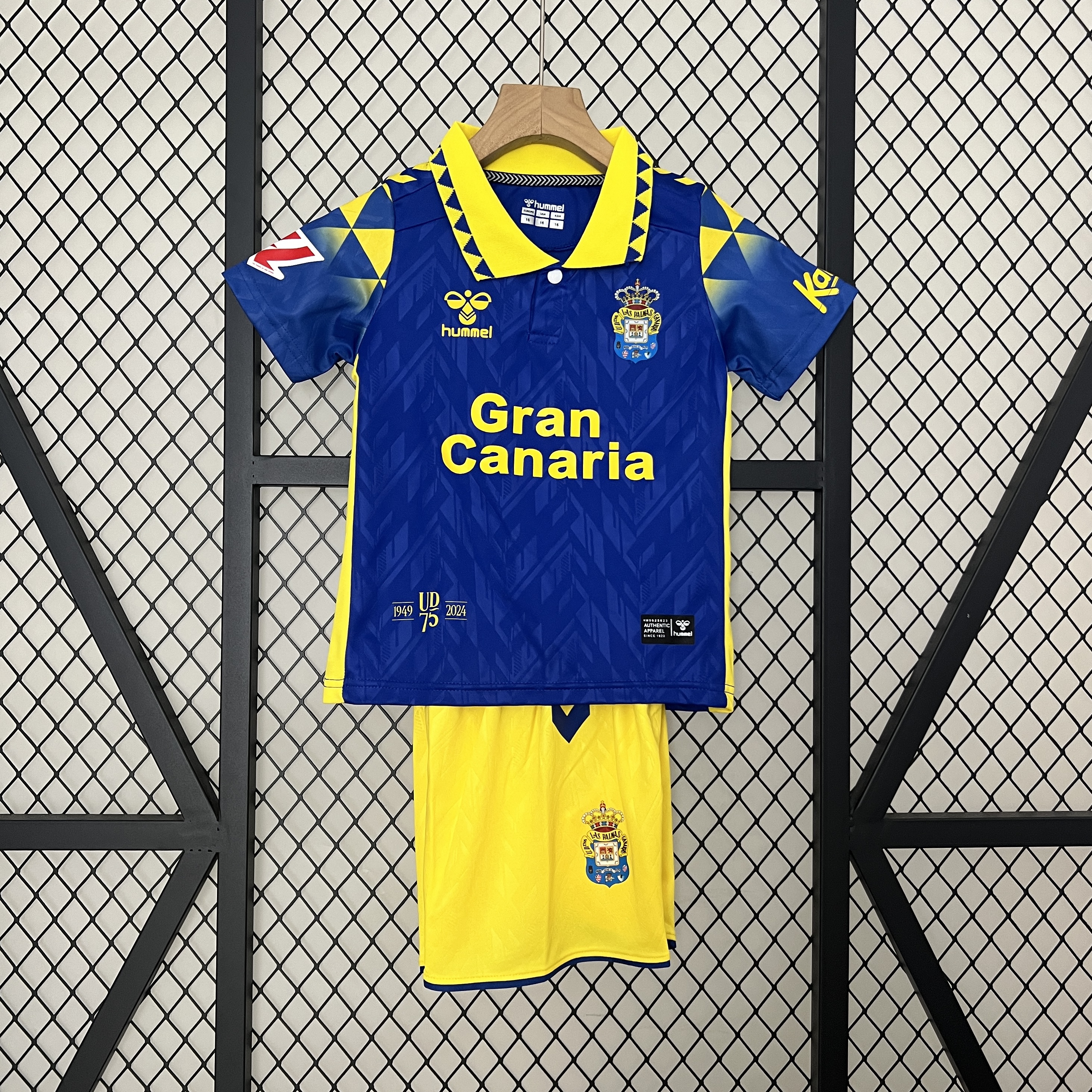 Higojerseys-Las Palmas 24-25 Away Kids Kit