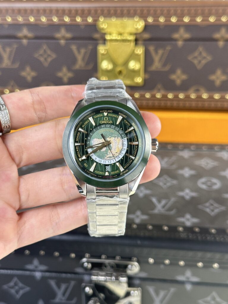 Đồng Hồ Omega Seamaster Aqua Terra Rep 11 Màu Xanh Lá Cây 43mm (5)