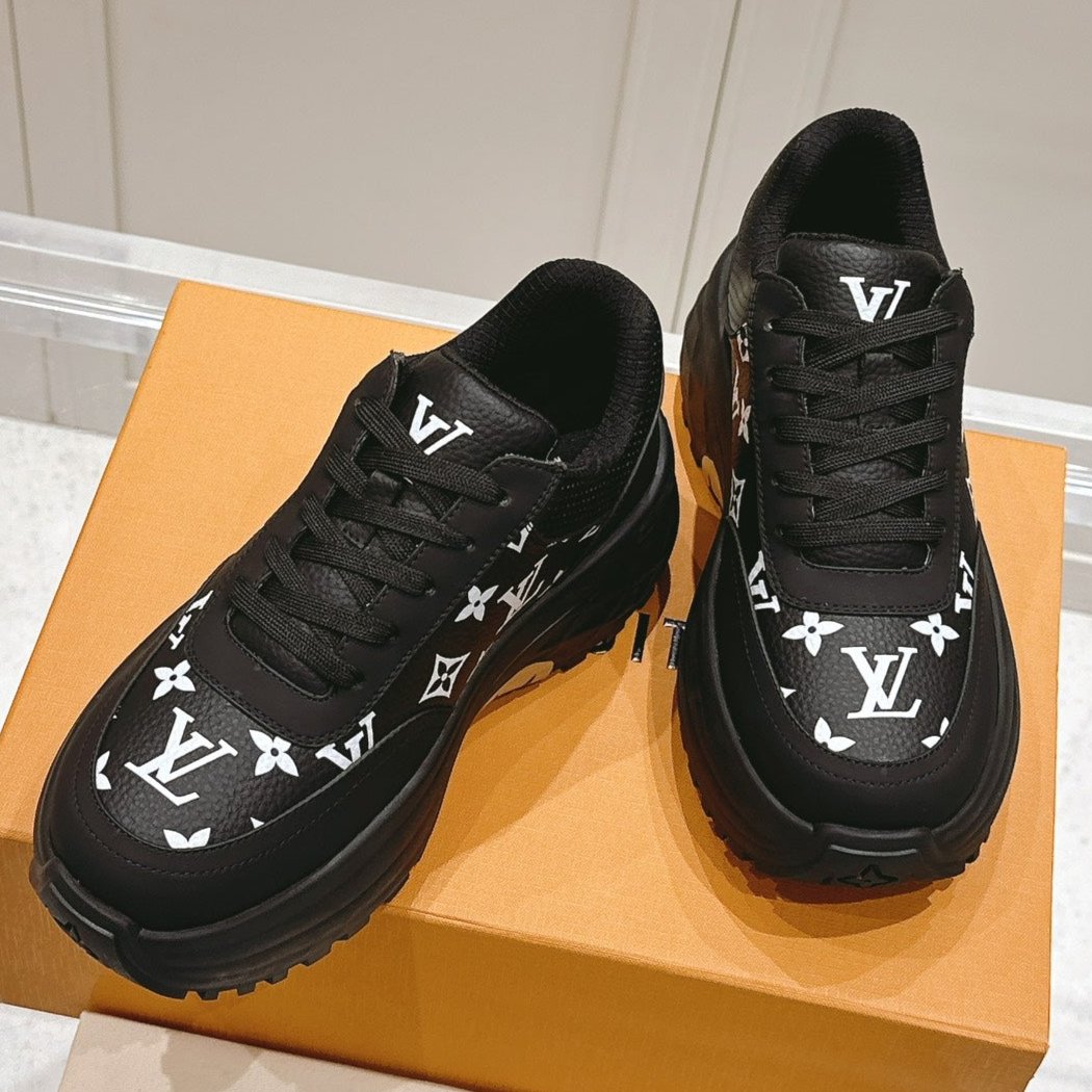 RUN AWAY SNEAKER IN BLACK MIX WHITE CALFSKIN、mysite、Cacoeks