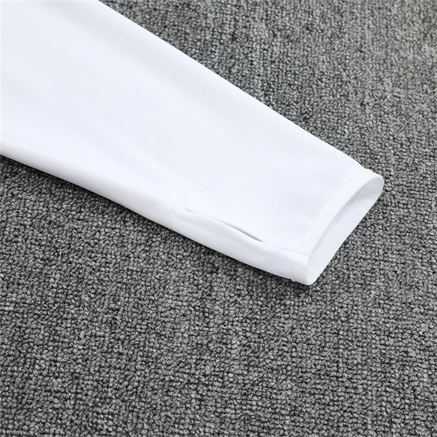 UltraTrikot-Real Madrid 25-26 Long Sleeve Training Set - Yellow Line White Top and Black Shorts