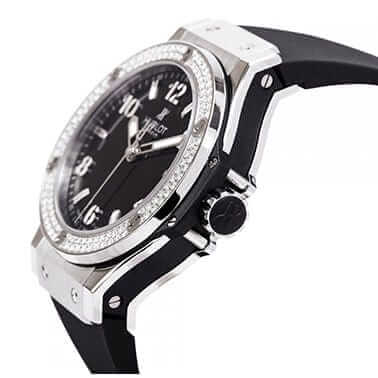 Hublot Big Bang Steel Diamonds Black Steel