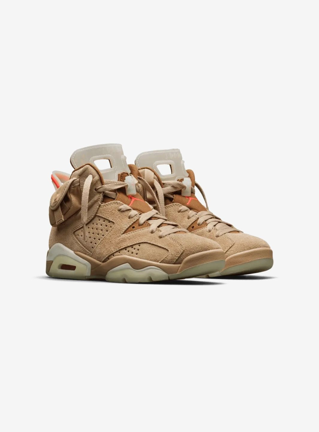 Air Jordan 6 Retro Travis Scott British Khaki、JORDAN、Cacoeks