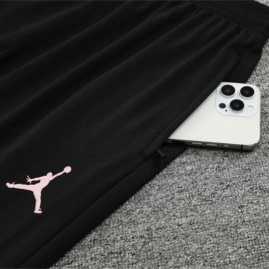 JerseysGala.com | Paris Saint-Germain PSG X JD 24-25 Long Sleeve Training Set - Player Version - White Top and Black Pants -Customize Name, Number and Patch | Worldwide Shipping