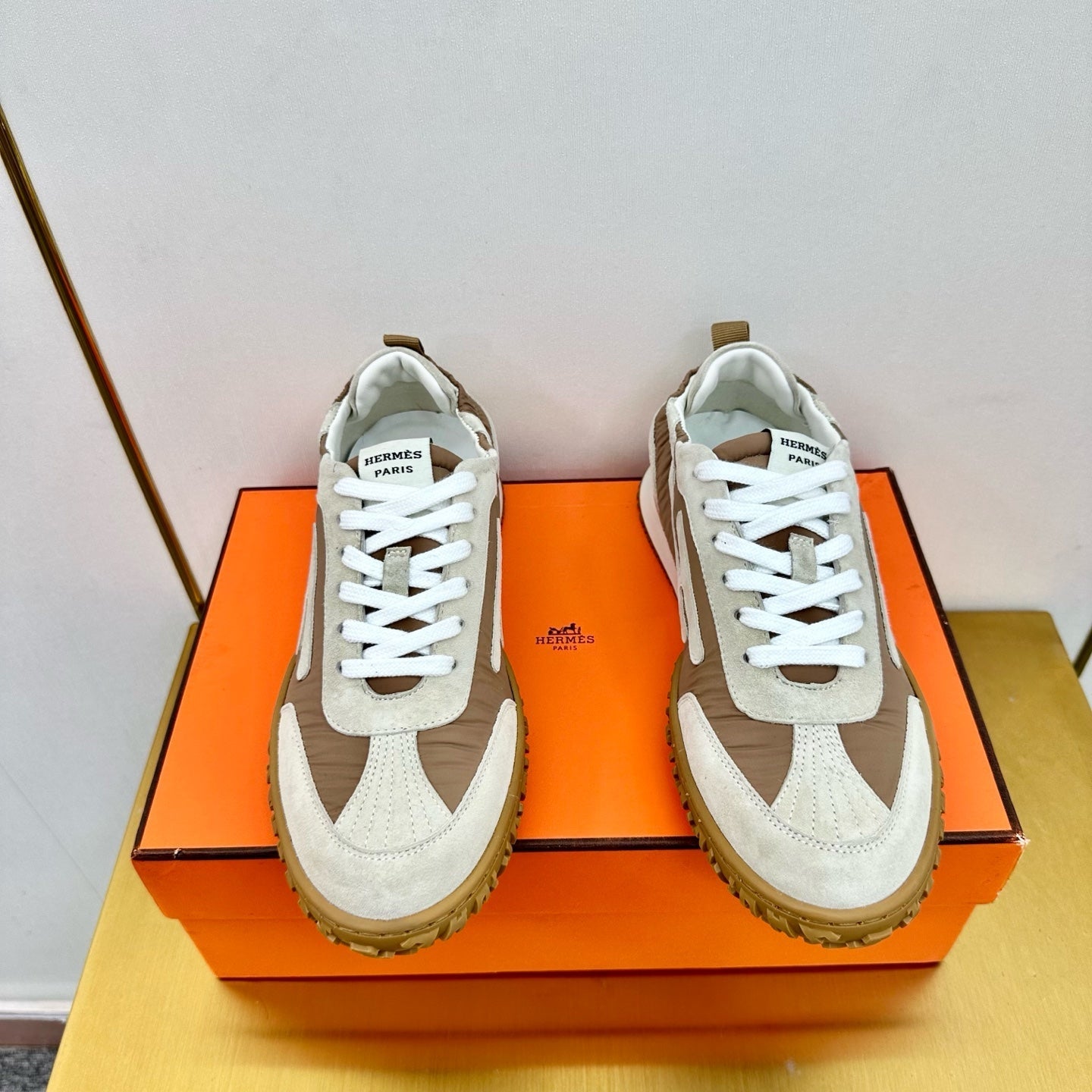 JET SNEAKER IN KHAKI MIX MEDIUM BROWN SUEDE、mysite、Cacoeks