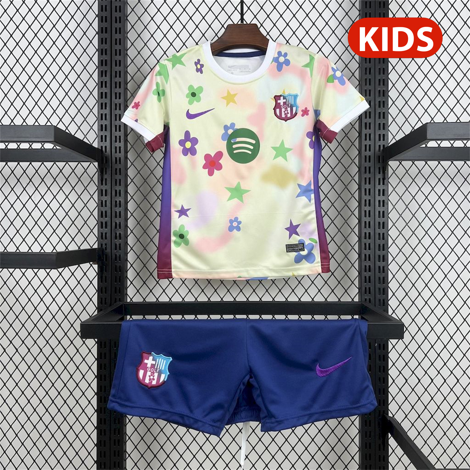 UltraTrikot-Barcelona 25-26 Stars And Flowers Pink Special Kids Kit