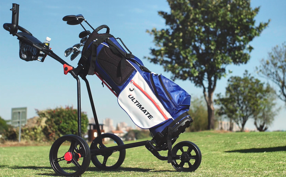 folding golf push cart