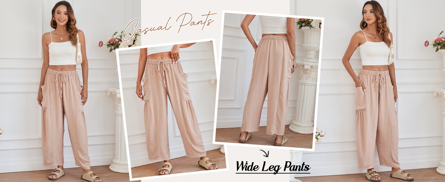 Lightweight Palazzo Harem Pants 