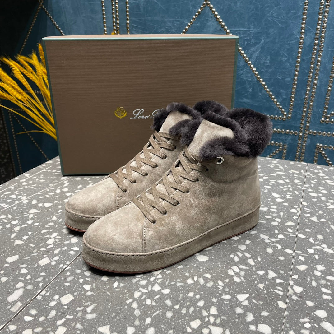 LP WINTER NUAGES HIGH SNEAKERS LIGHT GRAY LAMBSKIN、mysite、Cacoeks