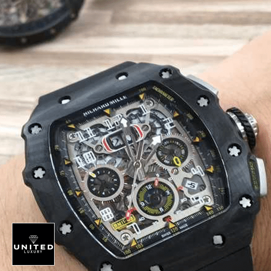 Richard Mille RM11-03 Automatic Winding Flayback Replica on the wrist