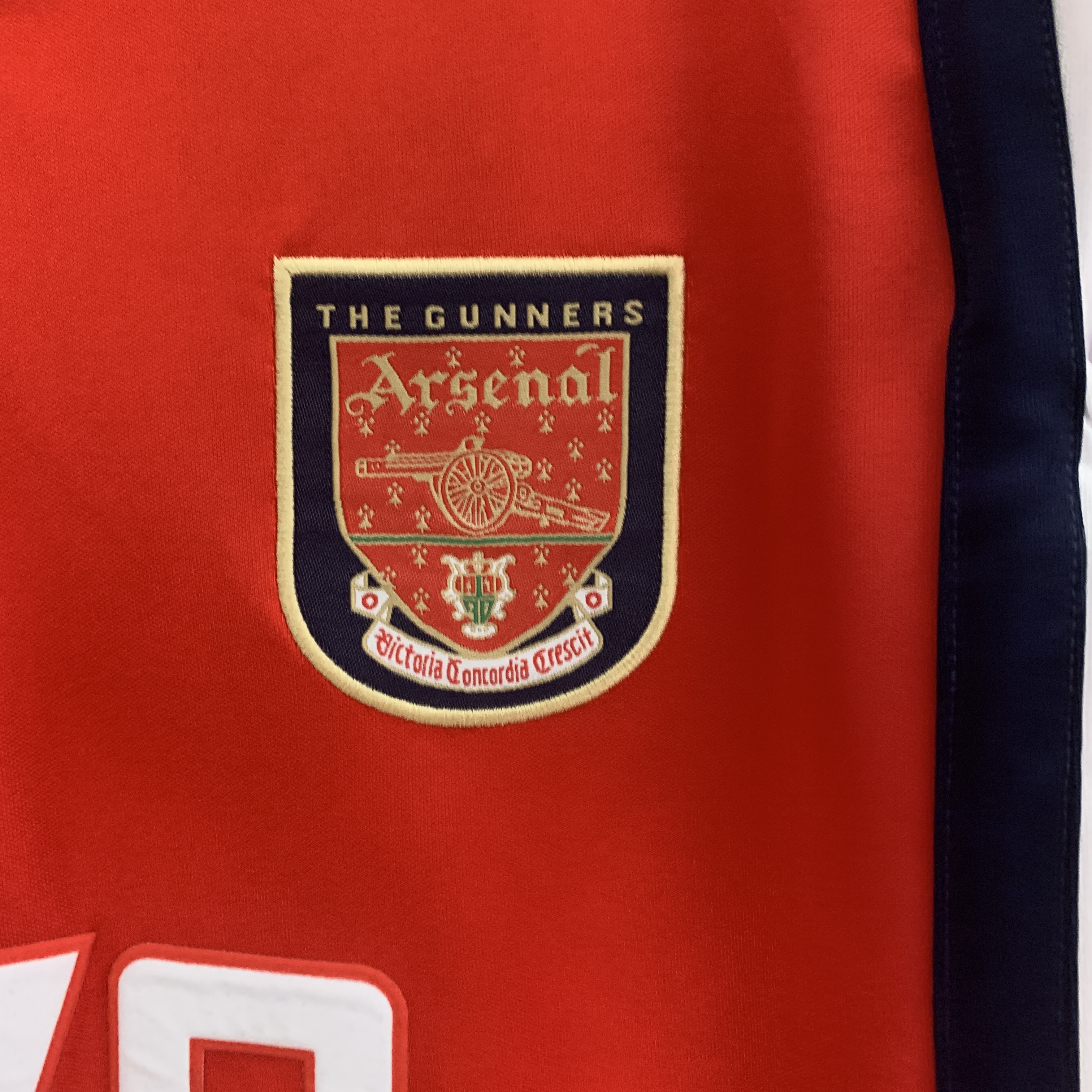 ManixJersey.com | Retro Arsenal 98-99 Home Long Sleeve Jersey -Customize Name, Number and Patch | Worldwide Shipping
