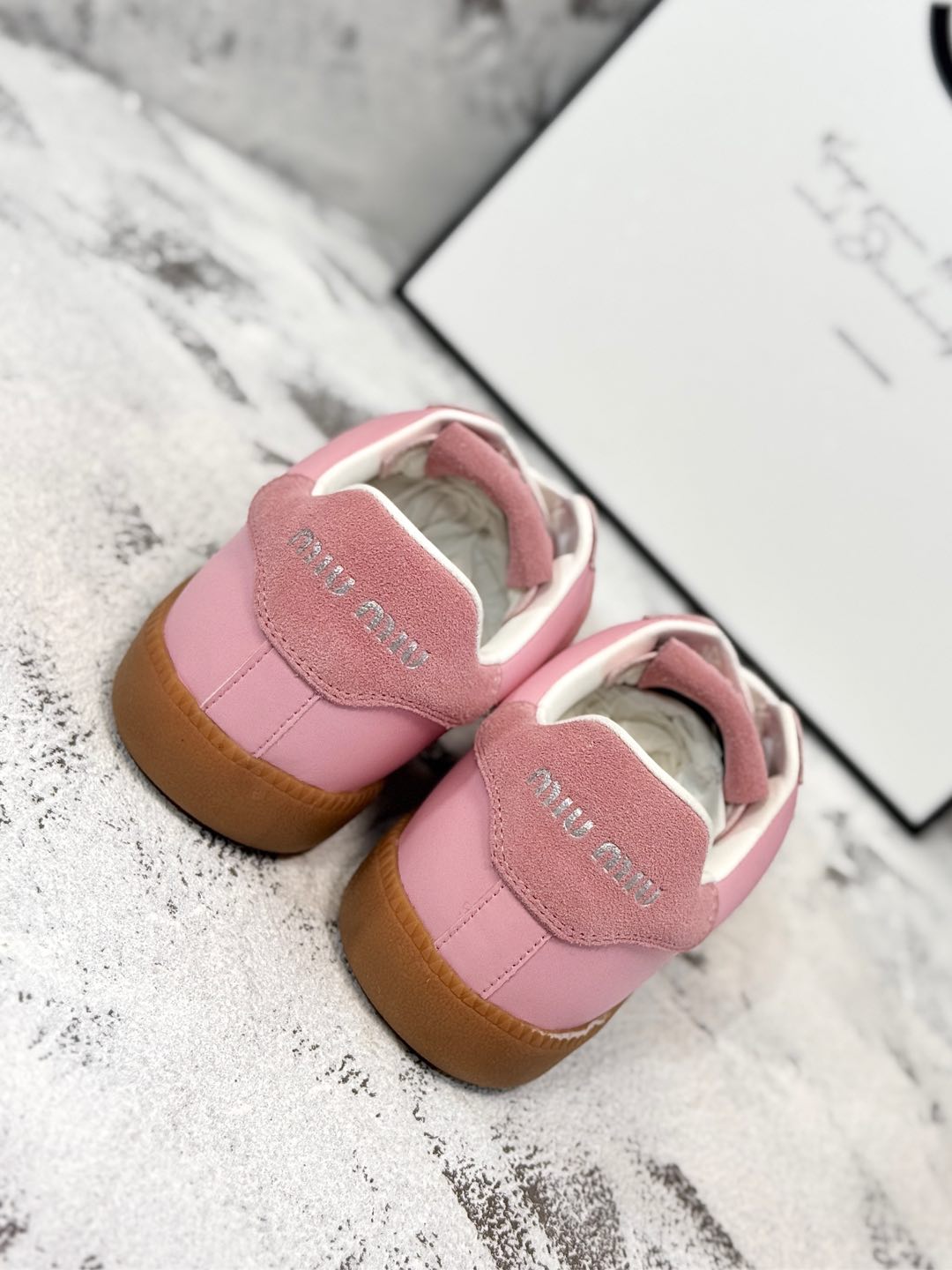 RETRO SNEAKERS IN PINK LAMBSKIN MIX SUEDE、mysite、Cacoeks