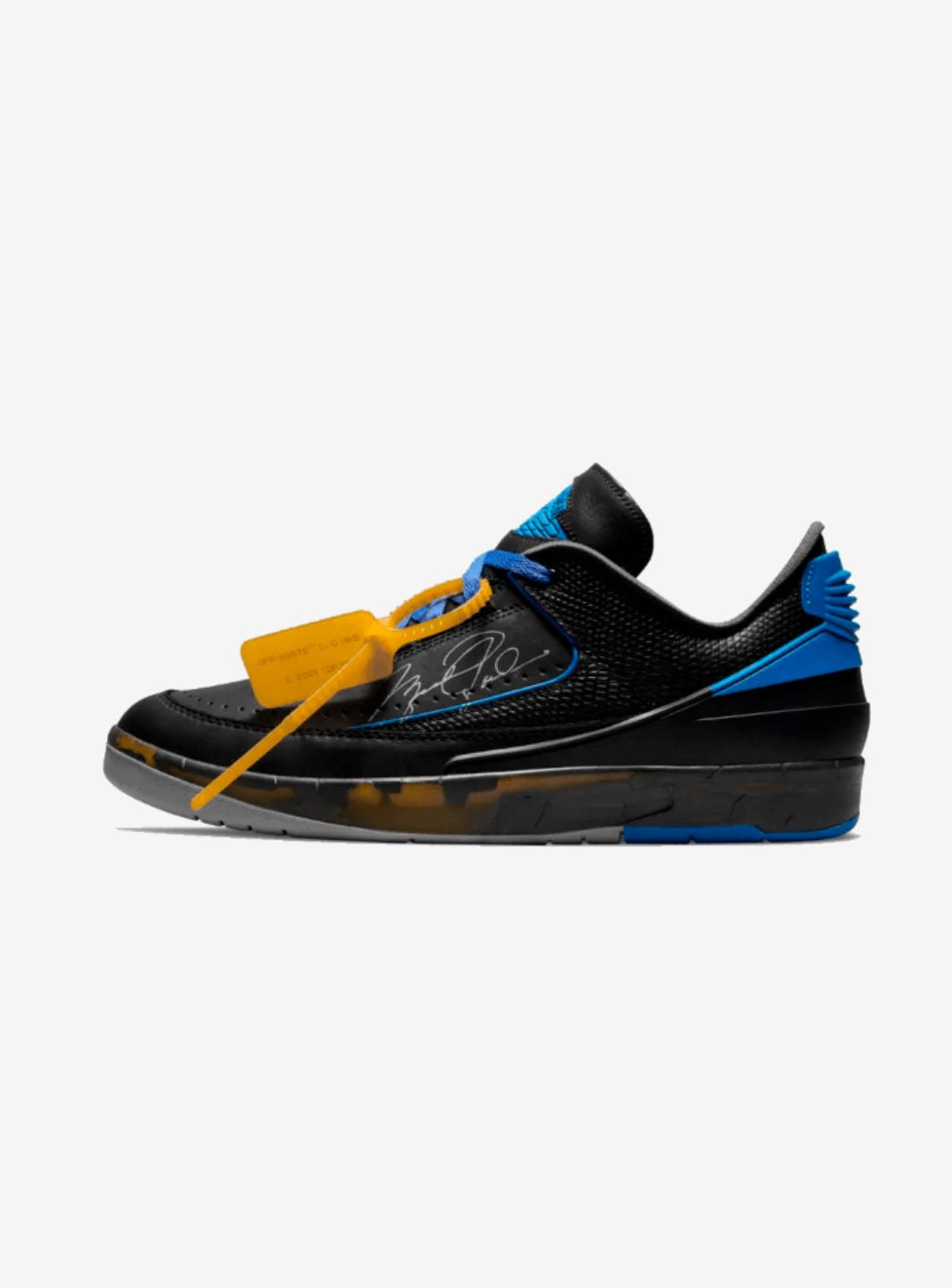 Air Jordan 2 Retro Low SP Off-White Black Blue、JORDAN、Cacoeks
