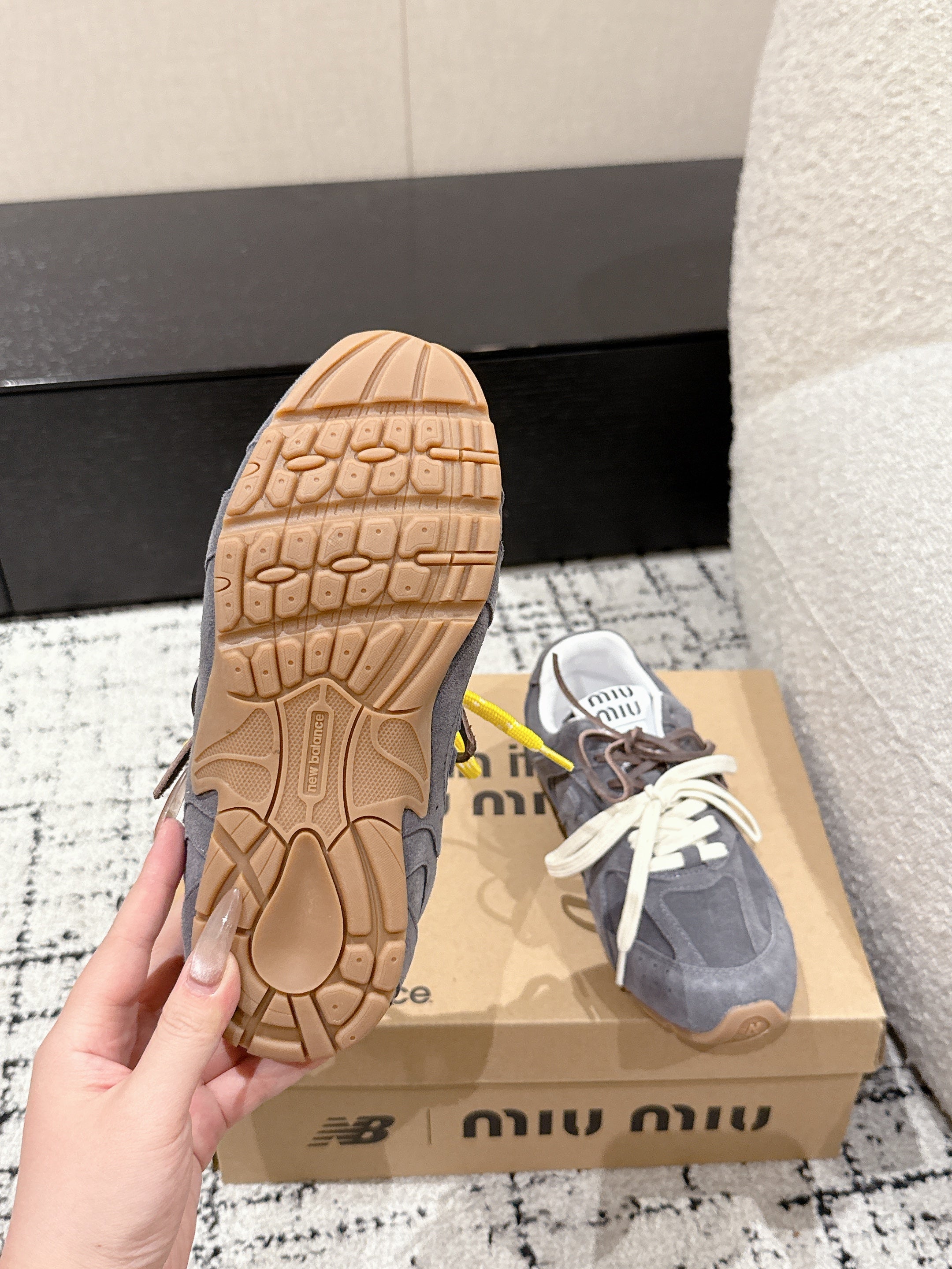 MM x NB SNEAKER IN GREY SUEDE、mysite、Cacoeks