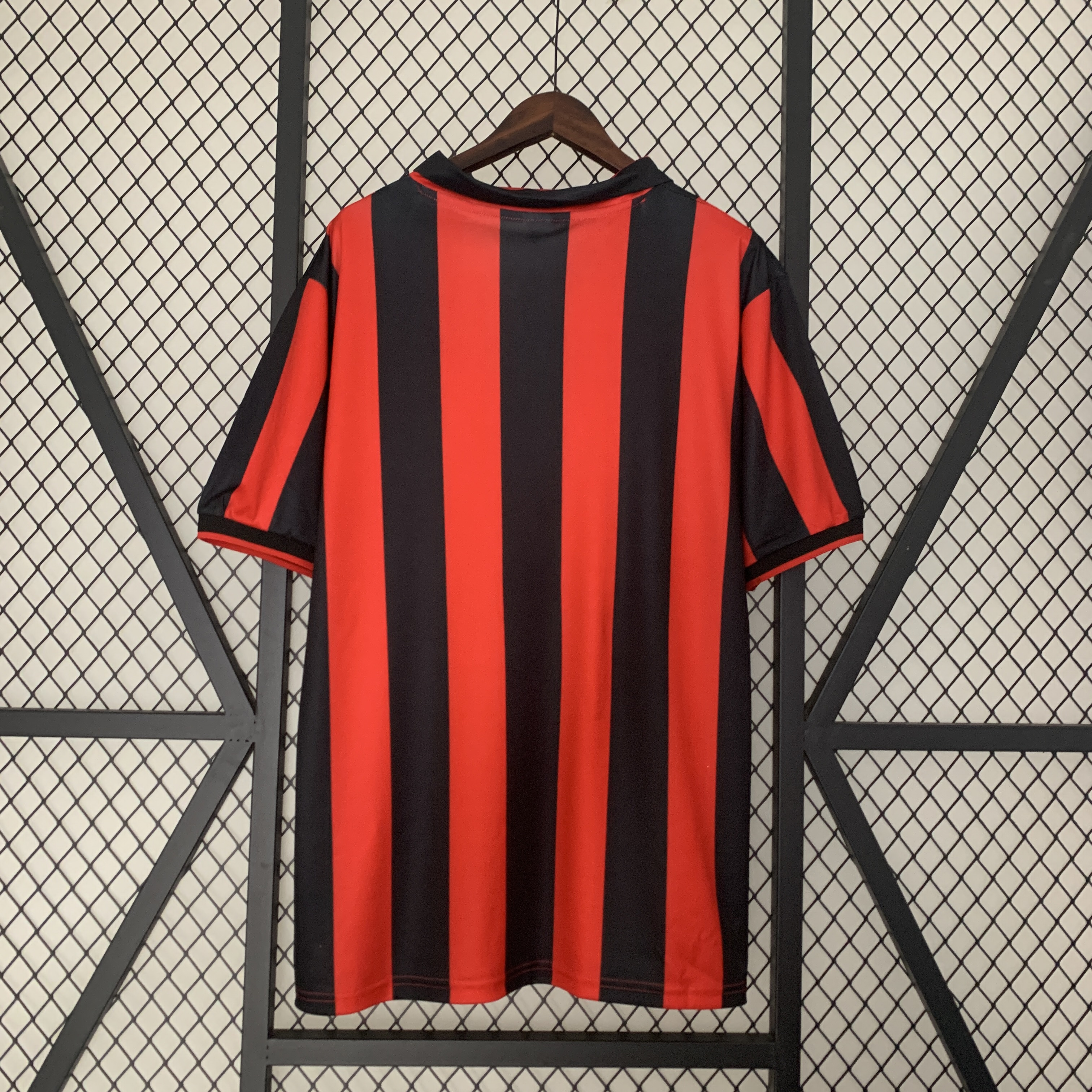 ManixJersey.com | Retro AC Milan 90-91 Home Stadium Jersey -Customize Name, Number and Patch | Worldwide Shipping