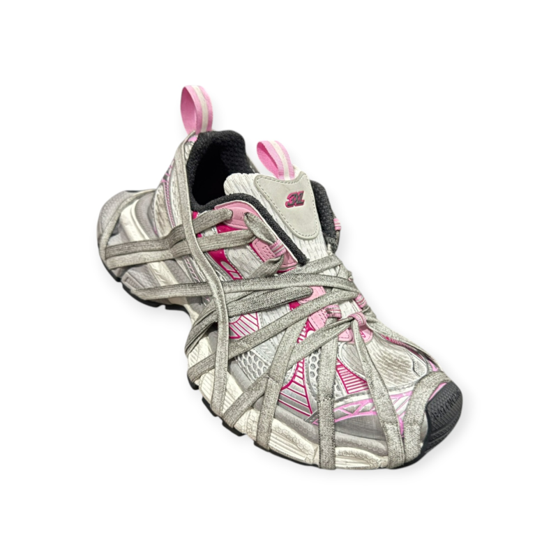 Balenciaga 3XL Extreme Lace Sneaker in White Grey Pink、mysite、Cacoeks