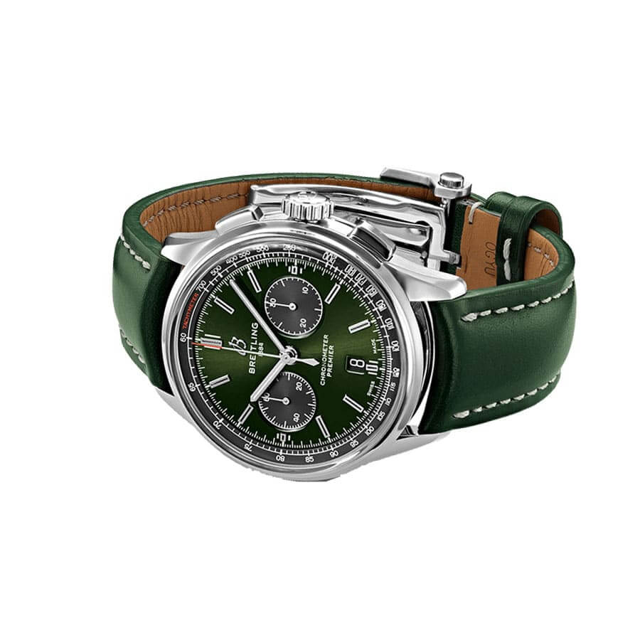 breitling premier b01 green chronograph 42 bentley