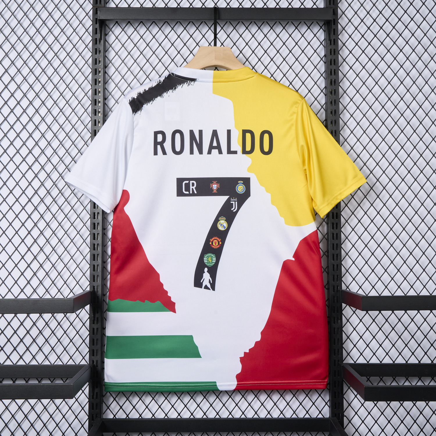 Funinjersey-Cristiano Ronaldo Career Commemorative Jersey Real Madrid Manchester United Juventus Portugal Al Nassr Sporting CP - Fans Version