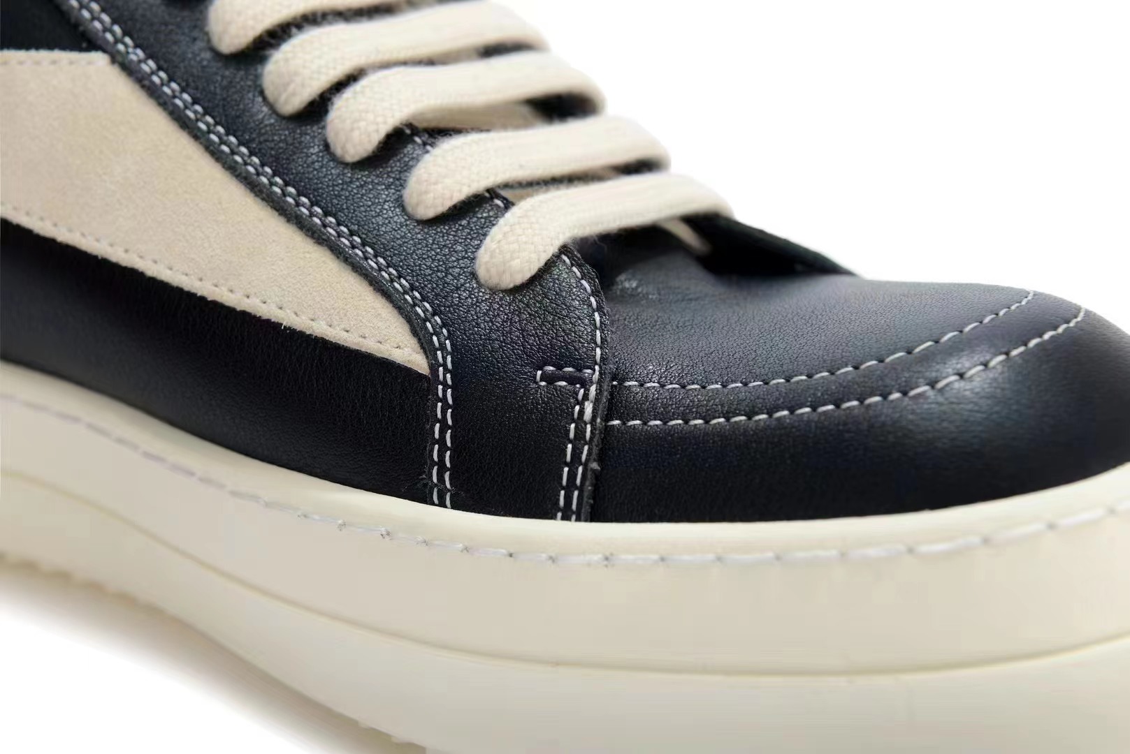 Rick Owens Vintage Sneaks in Black Leather、mysite、Cacoeks