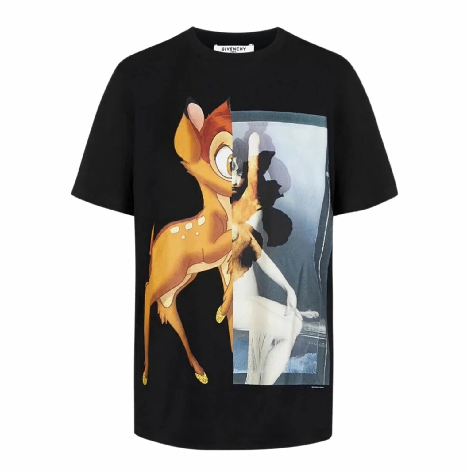 Givenchy Bambi Printed T-Shirt Black Oversized Fit、mysite、Cacoeks