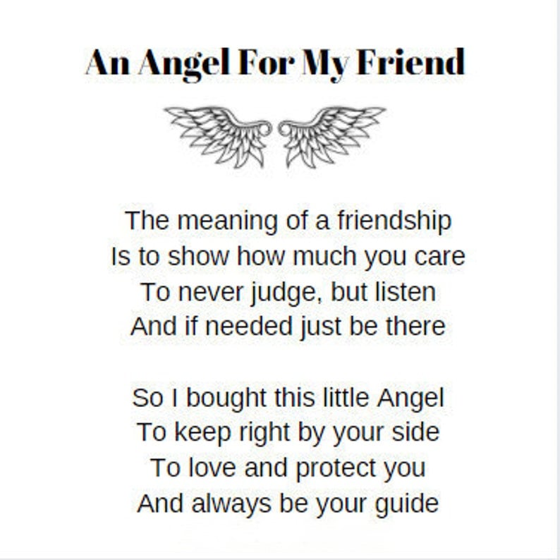 Guardian Angel Keychain - Best Friend Gift