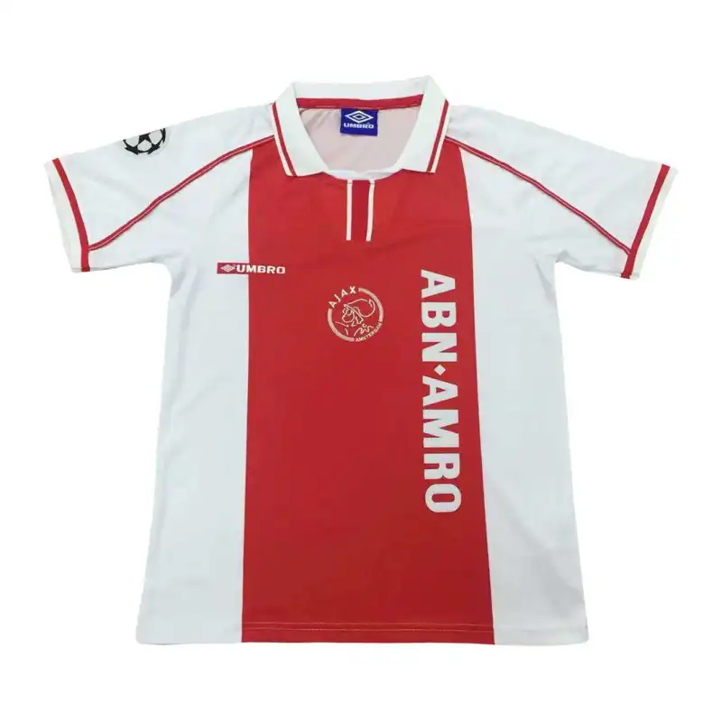 98-99 Ajax Home soccer jersey-Retro version: Ajax 24-25 Home Stadium Jersey - Fans Version mysite: Adidas luxuryfootballshirts.com: https://www.luxuryfootballshirts.com/