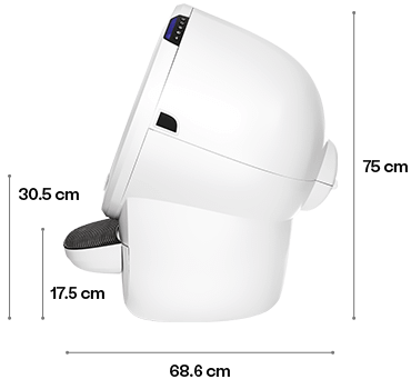 Litter-Robot 4 side tech specs