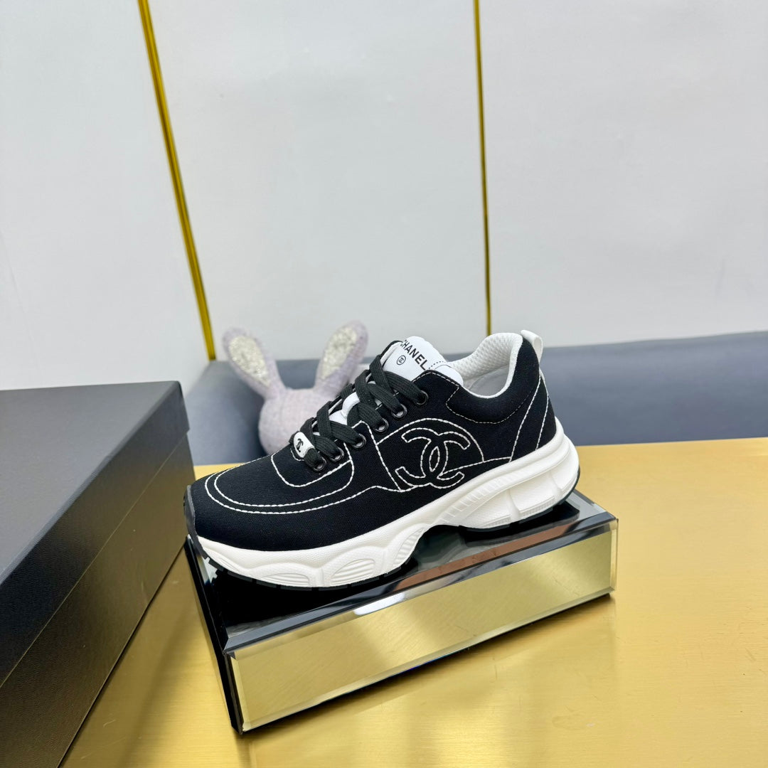SNEAKER IN BLACK MIX WHITE BREATHABLE FABRIC、mysite、Cacoeks