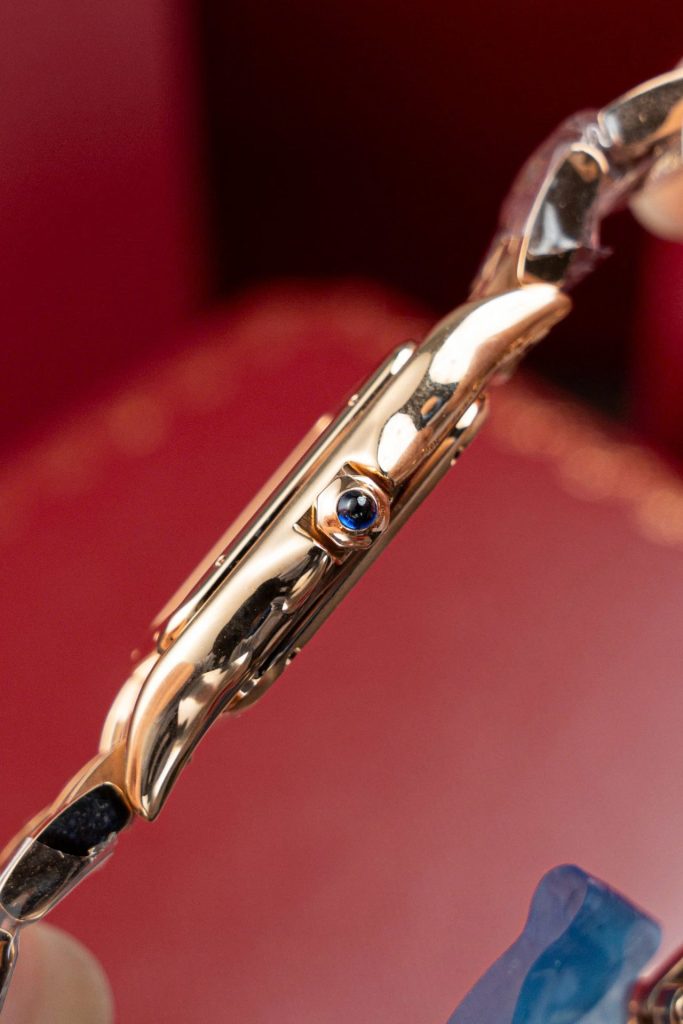 Đồng Hồ Cartier Panthere W2PN0007 Fake 11 Mạ Vàng Hồng Mặt Trắng 27x37mm (2)