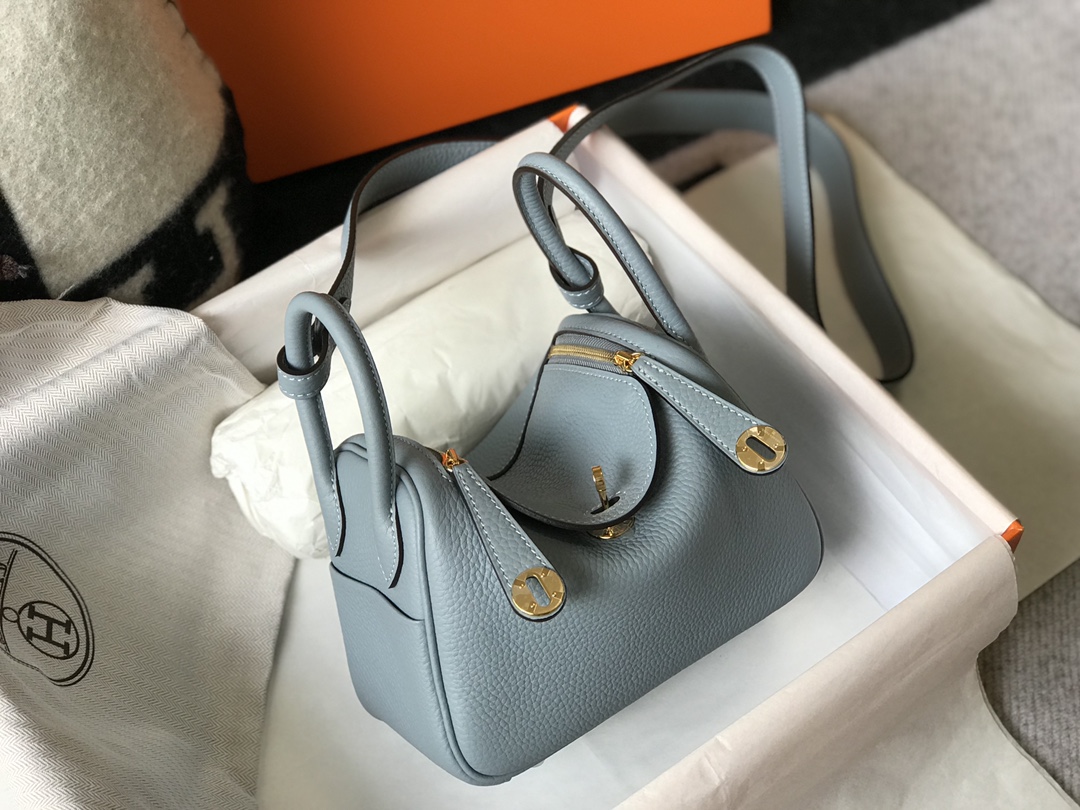 Original Copy Hermes Mini Lindy Leather Bags More Colors-1