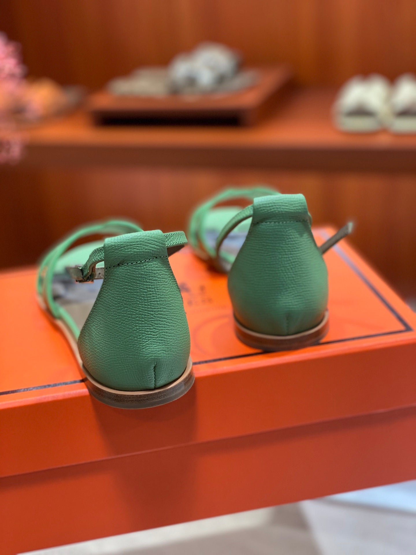 SANTORINI SANDAL COOL GREEN CALFSKIN、mysite、Cacoeks