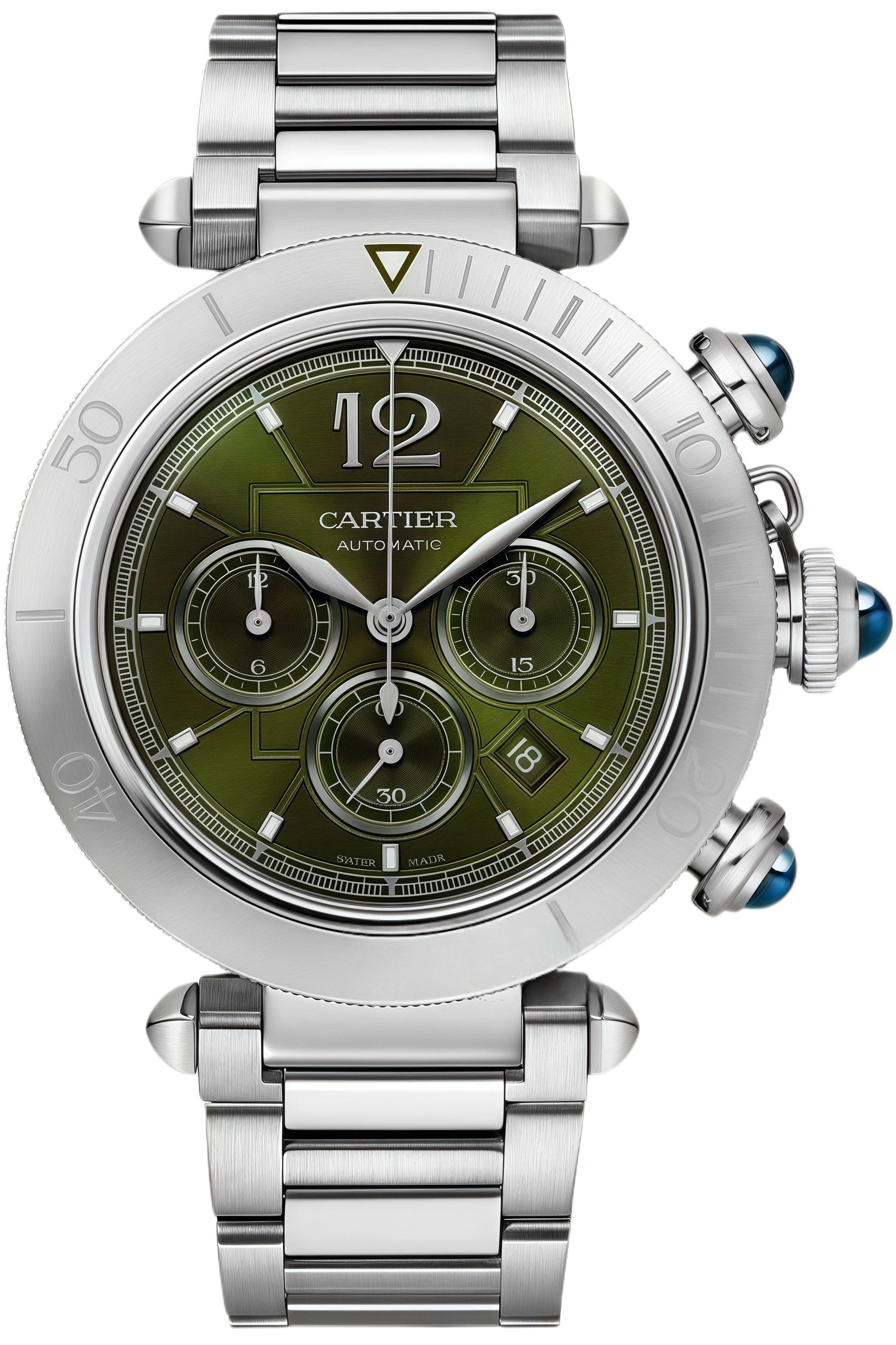 Cartier Pasha Ref. WSPA0046 Super Clone Watch – White Dial Stainless Steel Fake Replica