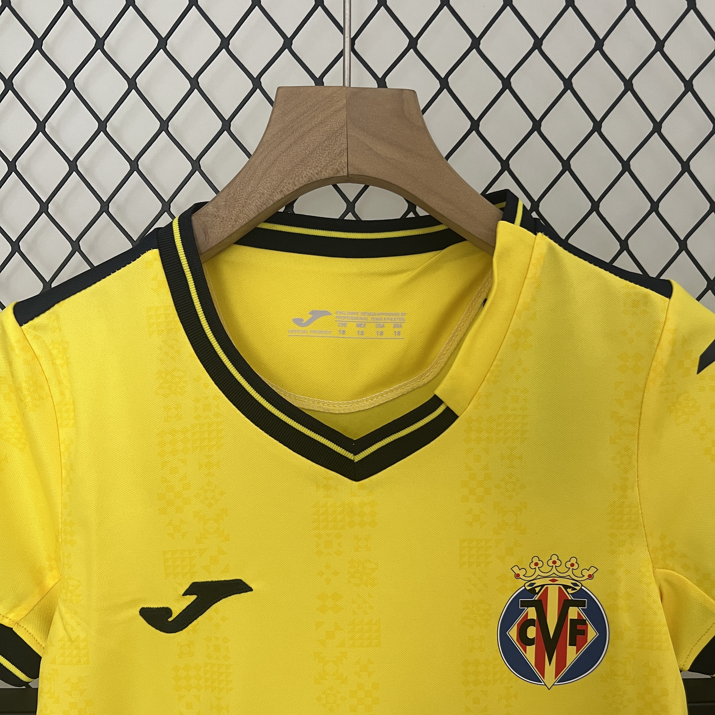 Higojerseys-Villarreal 24-25 Home Stadium Kids Kit