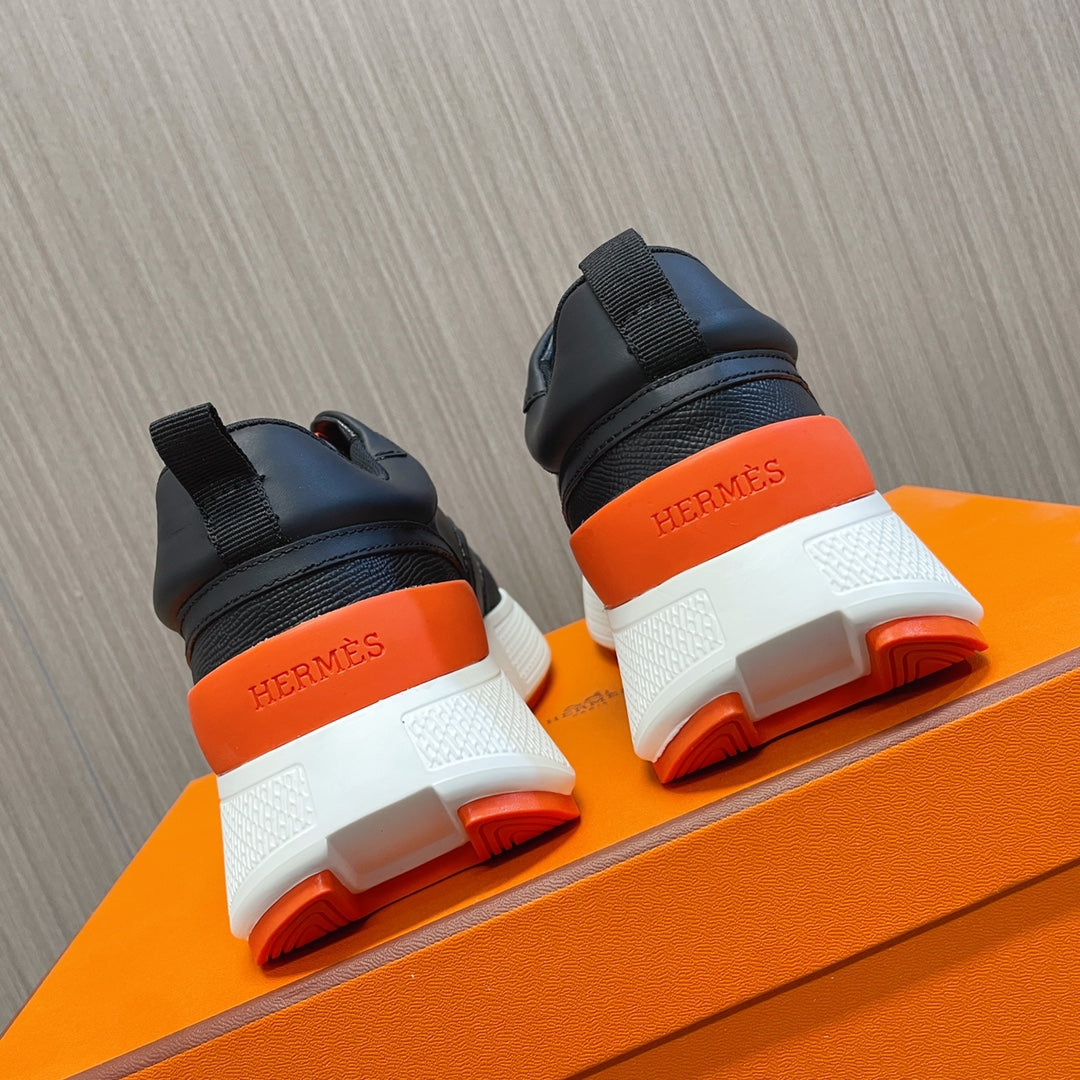 GIGA SNEAKER GLOSSY BLACK CALFSKIN、mysite、Cacoeks