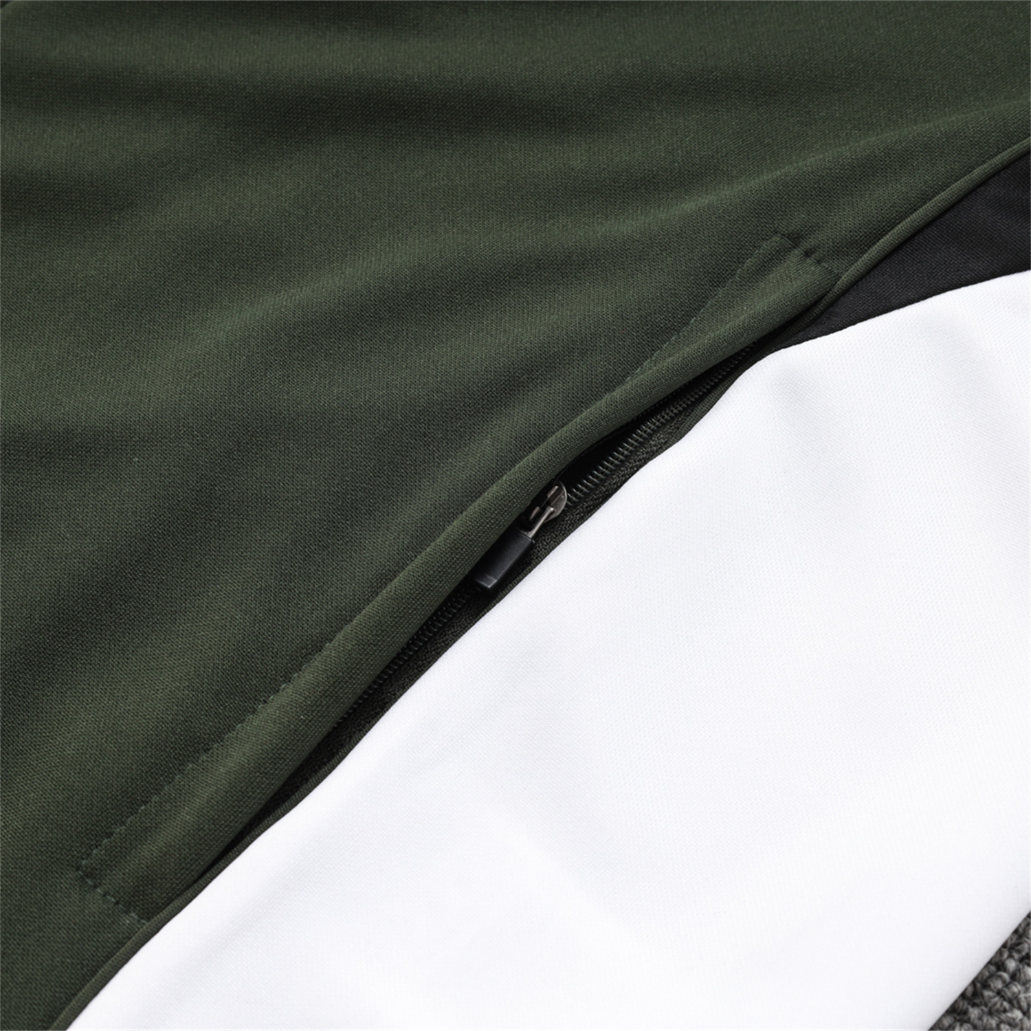 UltraTrikot-Bayern Munich 25-26 Jacket Training Tracksuit - Army Green Top and Black Pants