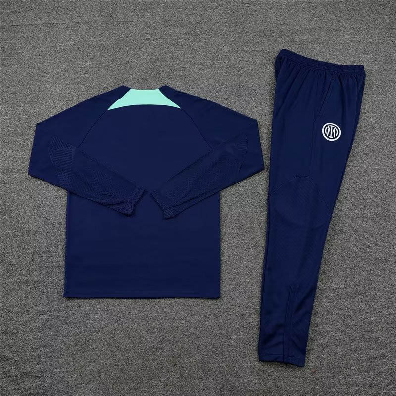 2022/2023 Internazionale Milan Half-Pull Training Suit Royal Blue Football Jersey 1:1 Thai Quality Set:football jersey mysite: unitedjerseyfootball 邓江浪:football
