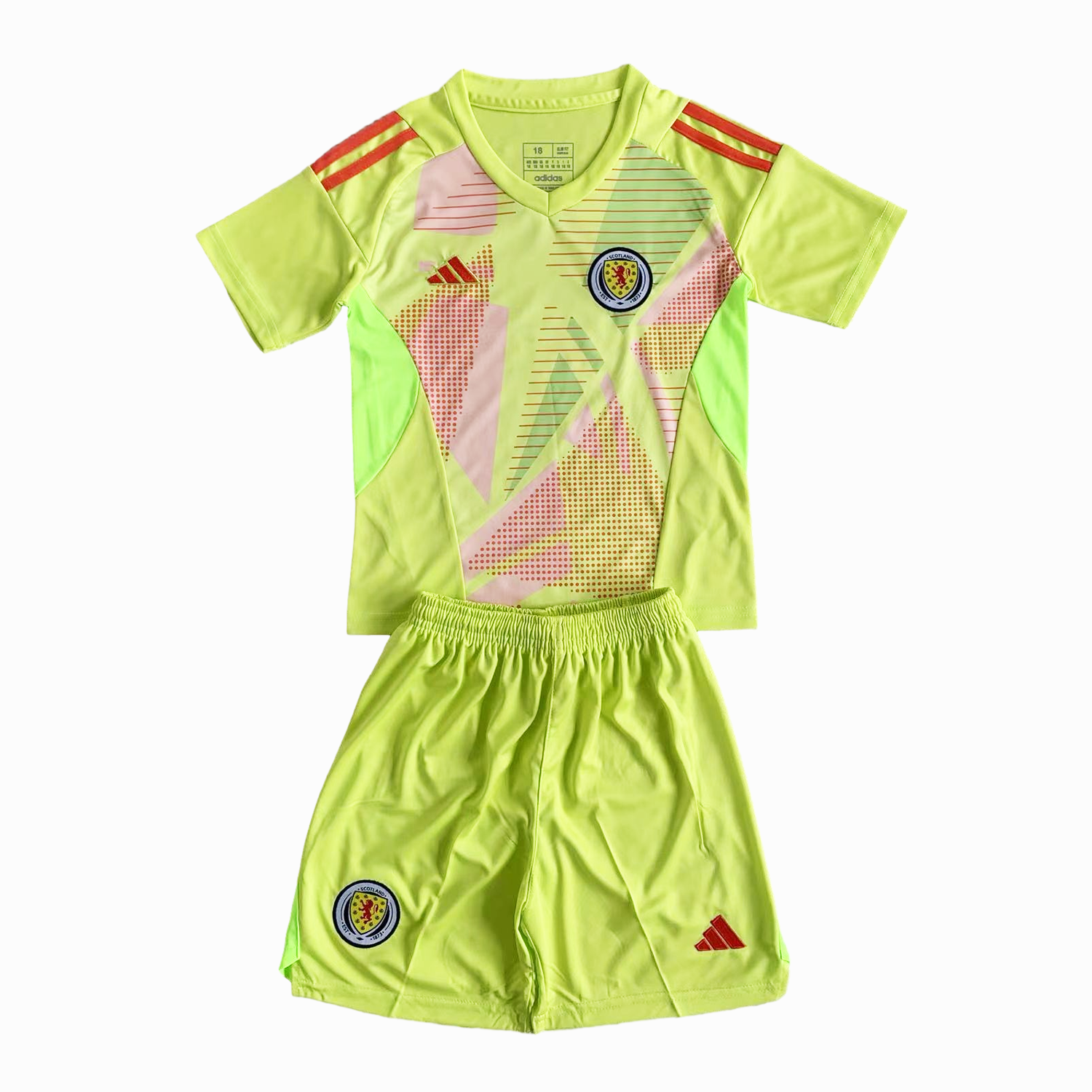 GlobeJersey-S-c-o.t l.a-n.d 2024 Goalkeeper Kids Kit - Green