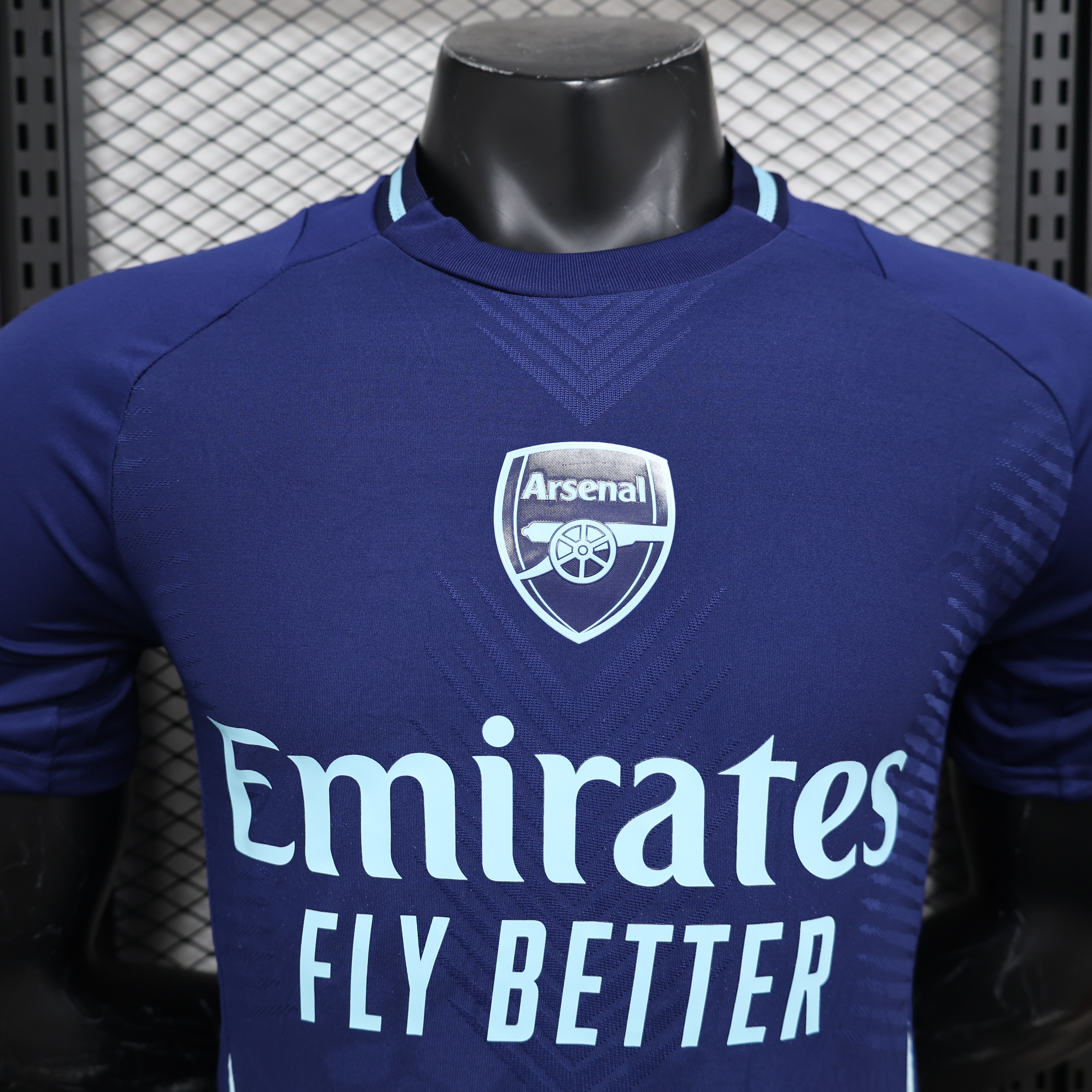 ManixJersey.com | Arsenal 24-25 Blue Pre-match Training Jersey - Player Version -Customize Name, Number and Patch | Worldwide Shipping