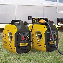 generator inverter gas powered ulralight champion 2000 watts backup outage quiet portable rv storm