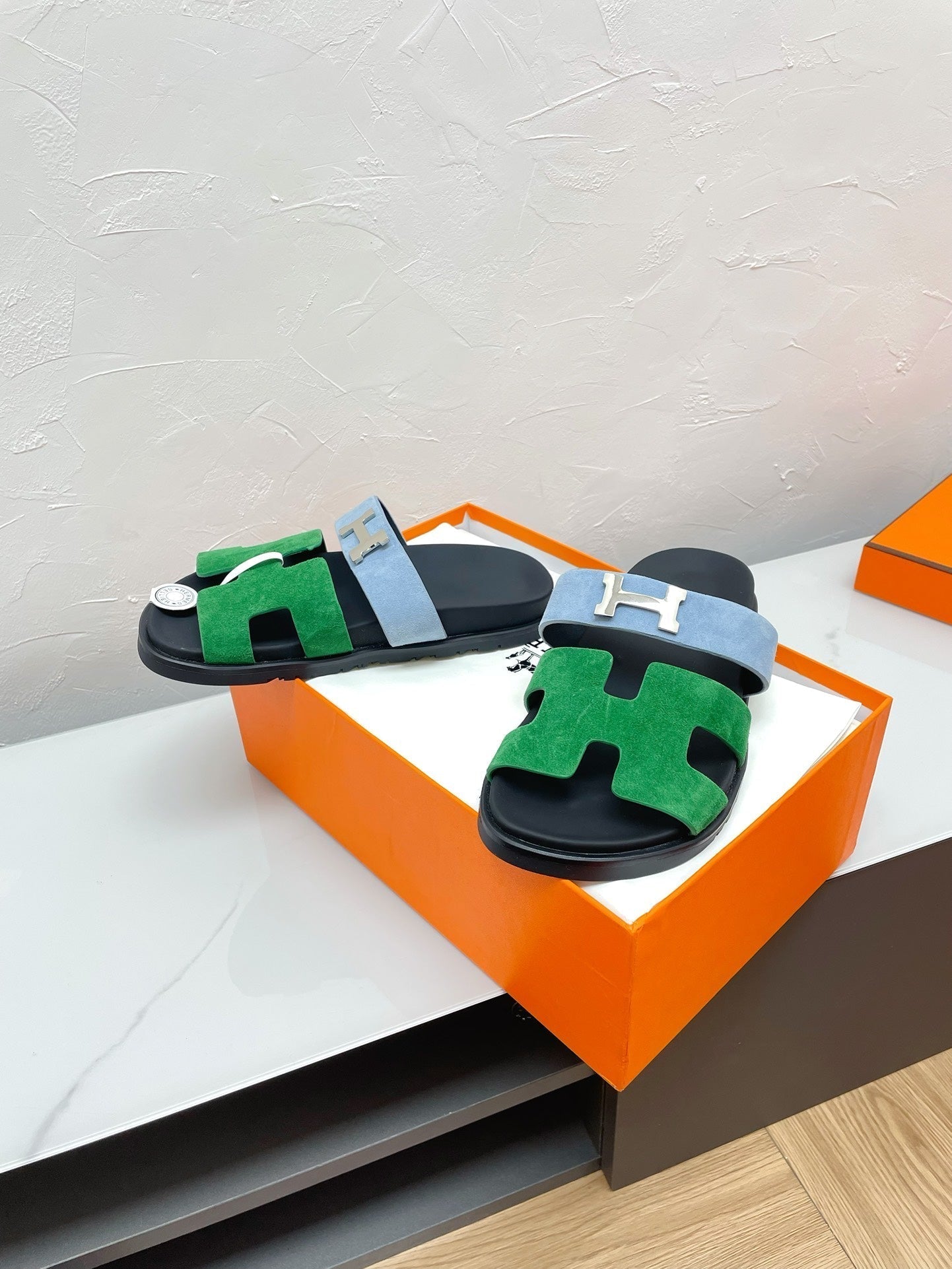 CHYPRE SANDAL OCEAN MIX SKY SUEDE WITH H BUCKLE、mysite、Cacoeks