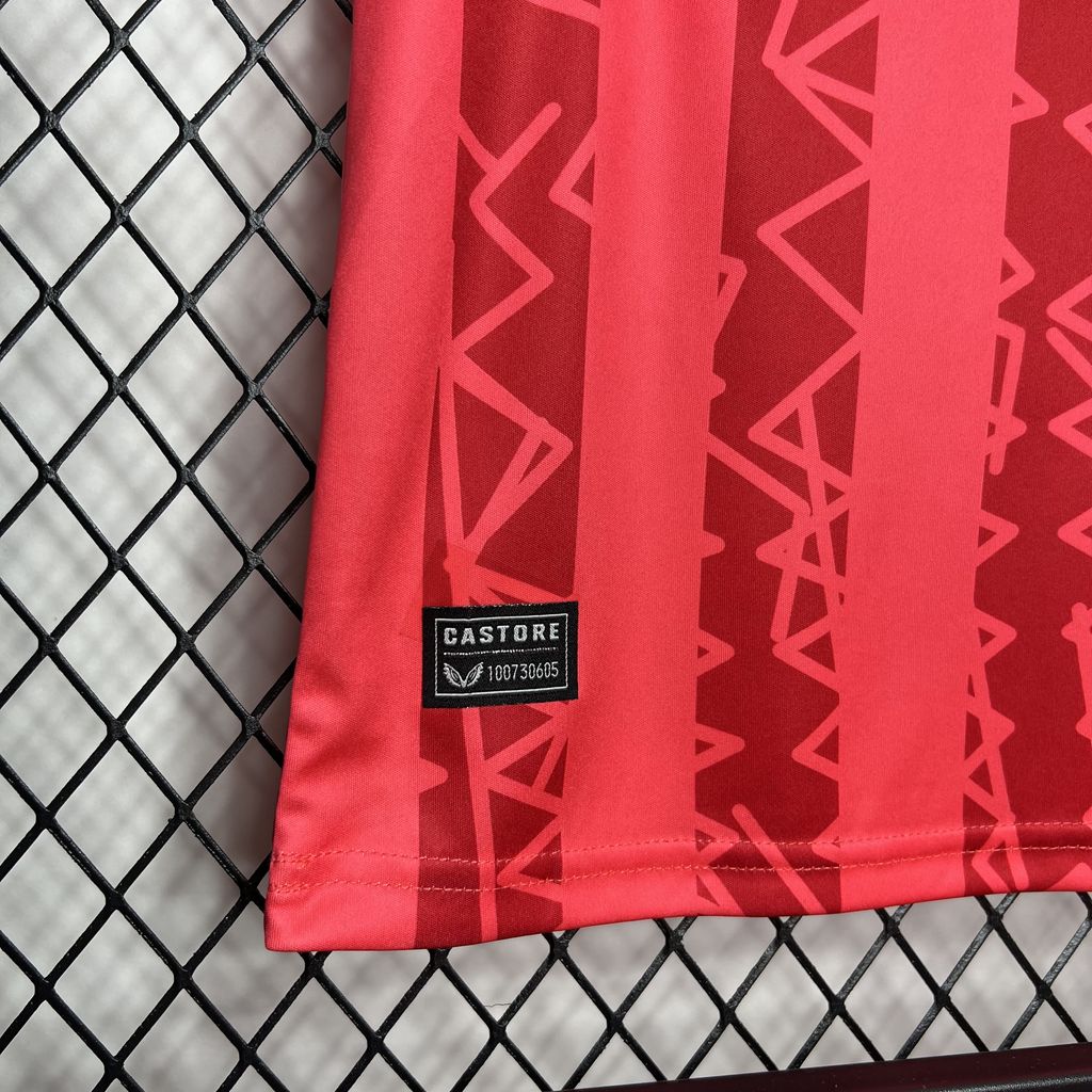 Higojerseys-Glasgow Rangers 24-25 Red Goalkeeper Kids Kit