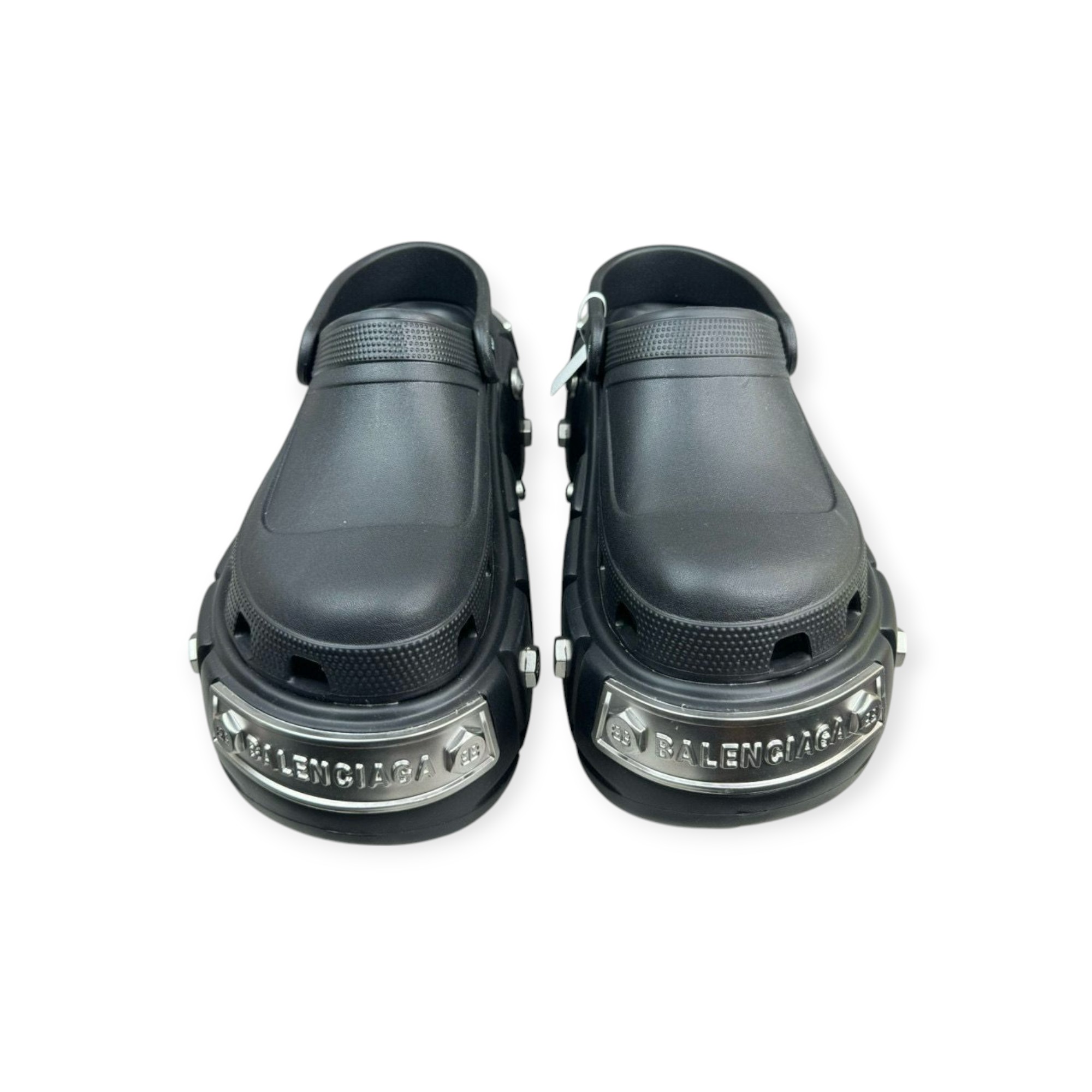 Balenciaga HardCrocsTM Mule in Black Rubber、mysite、Cacoeks