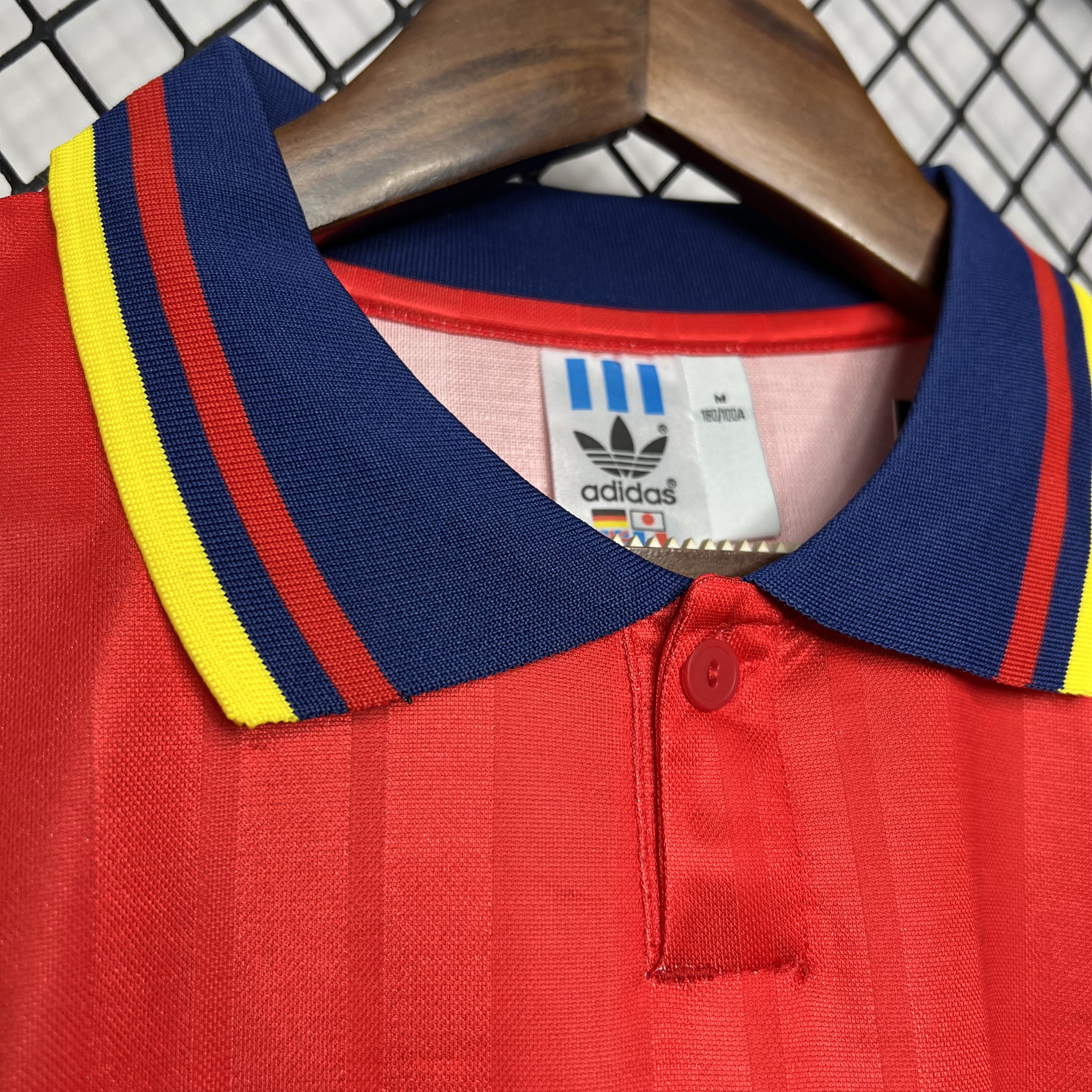 Higojerseys-Retro Spain 1994 Home Stadium Jersey