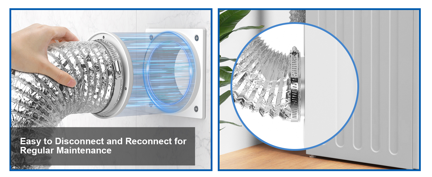 DVC-180 Magnetic Dryer Vent Coupling Connector Kit Quick-Installation