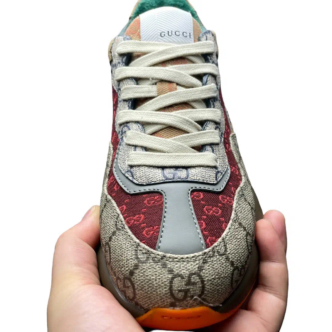 Gucci GG Rhyton Sneaker Beige Brown、mysite、Cacoeks